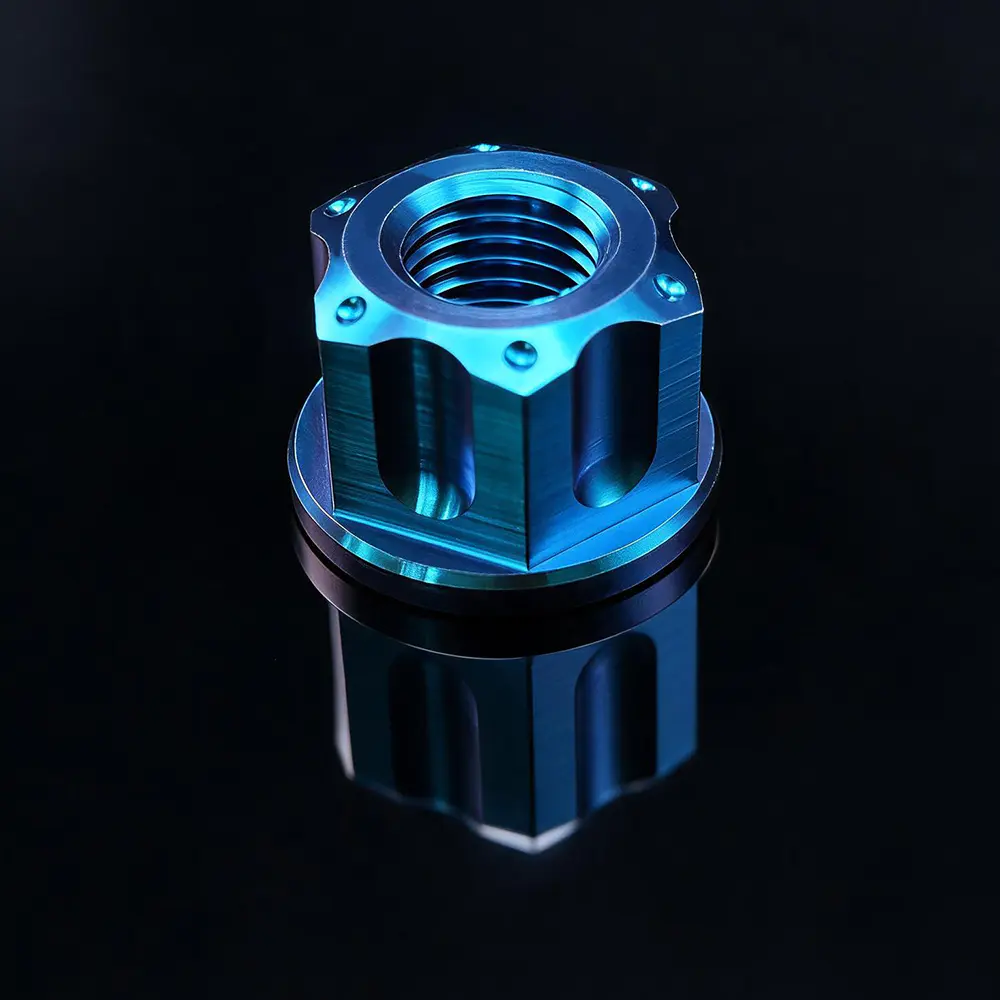 Custom na Flanged Knurled Nut